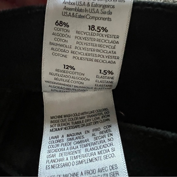 MOTHER Denim Tomcat Ankle High Rise Straight Leg Jeans Lasting Impression Black - Picture 14 of 15